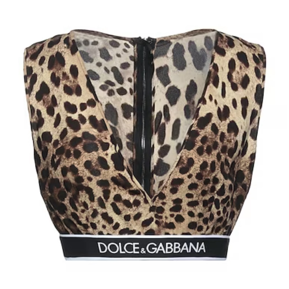 limited edition new DOLCE GABBANA animal print top sz 10 IT 46 and sz 14 IT 50
